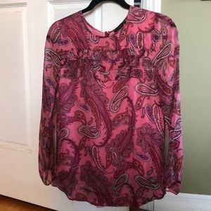 Long sleeve Paisley blouse